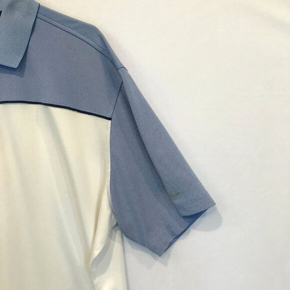 Walter Hagen 11 Majors Men's 3-Button Golf Polo Sz XXL Colorblock Blue and White - Picture 4 of 15